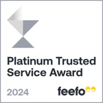 Feefo platinum service award